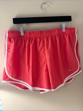 Nike Women's Coral Running Shorts with White Trim
